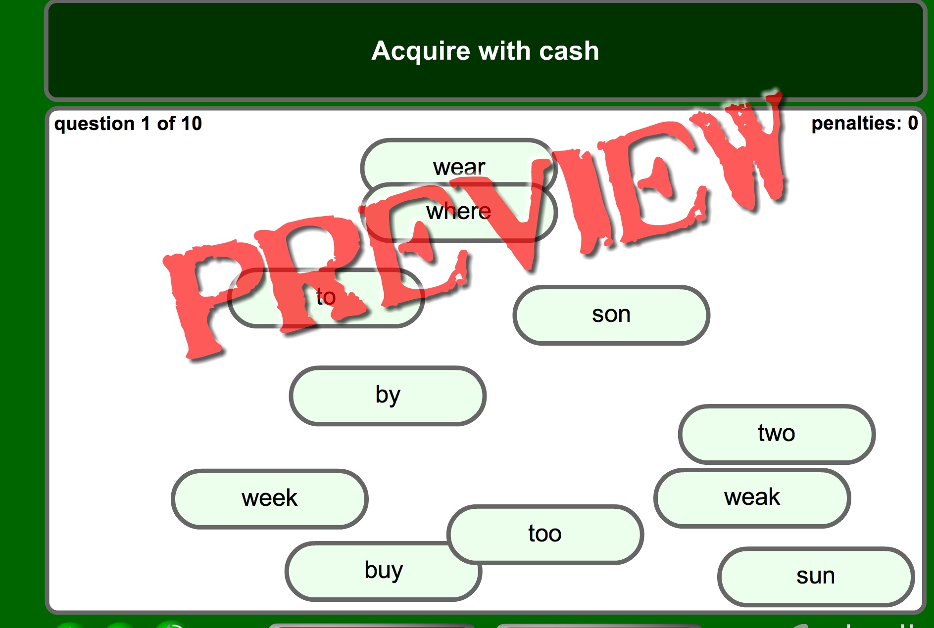 Homophones: bounce-words quiz | Recurso educativo 42009