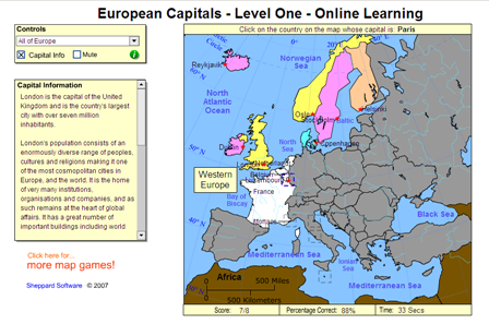 Game: European capitals | Recurso educativo 50212