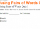 Confusing pairs of words quiz | Recurso educativo 61200