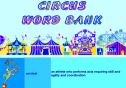 Circus word bank | Recurso educativo 24311