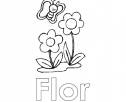 Rellenar letras: Flor | Recurso educativo 25011