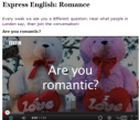 Express English: Romance | Recurso educativo 72940