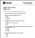 Coffee quiz and answers | Recurso educativo 76070