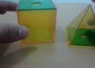 comprobación del volumen de una pirámide en un cubo. | Recurso educativo 112717