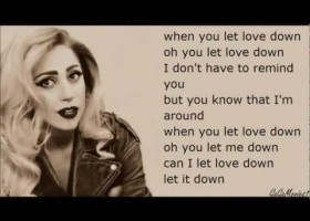 Lady Gaga - Let love down LYRICS | Recurso educativo 116903