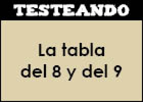 La tabla del 8 y del 9 | Recurso educativo 352147