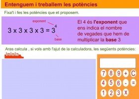 Entenguem i treballem les potències | Recurso educativo 734571