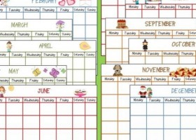 Calendar | 3ways2teach | Recurso educativo 735753