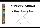 Teorema de Thales: 4º proporcional: Dibujo y cálculo del 4º proporcional a | Recurso educativo 756365
