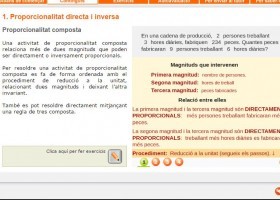 La proporcionalitat composta | Recurso educativo 761384