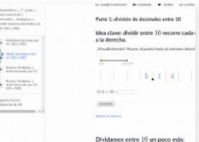 Dividir decimals entre 10, 100 i 1000 | Recurso educativo 774820