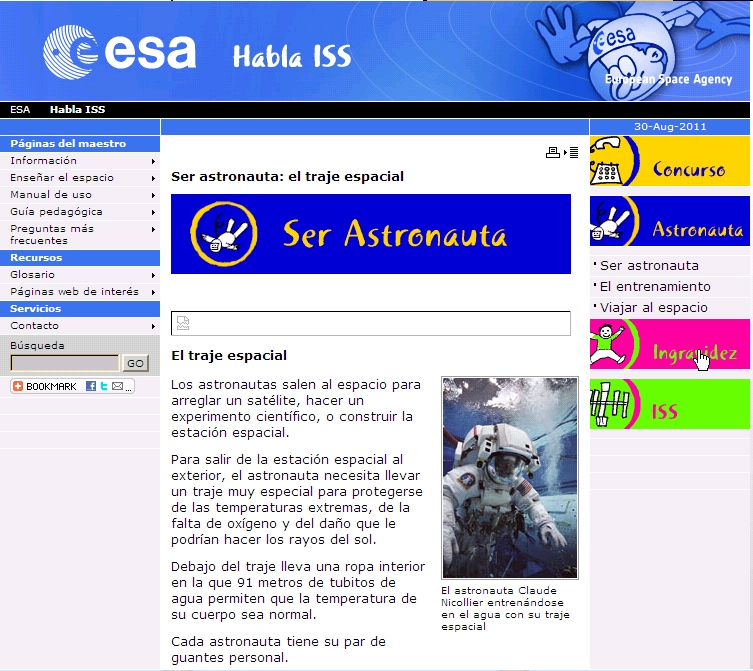 El traje espacial | Recurso educativo 44016