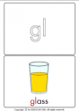 Phonic card: Gl- | Recurso educativo 78852