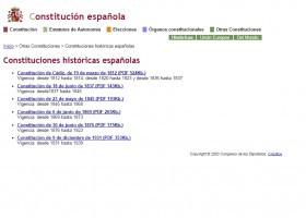 Constituciones históricas españolas | Recurso educativo 732396