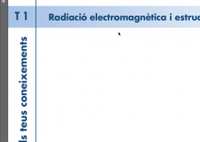 T. 01 Radiació electromagnètica i estructura atòmica molecular | Recurso educativo 755475