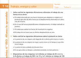 Trabajo, energía y calor | Recurso educativo 736966