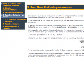 Reactius limitants i en excés | Recurso educativo 760889