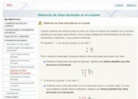 Obtenció de xifres decimals en el quocient | Recurso educativo 774826